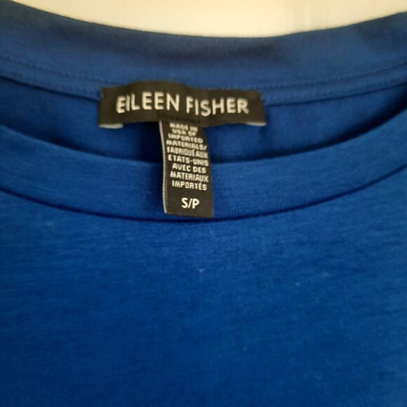 Eileen Fisher blue Top size s/p - Picture 2 of 5